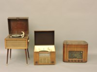 Lot 320 - Three old electric gramophones