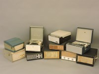 Lot 331 - Ten old electric gramophones