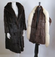 Lot 153 - A Canadian squirrel fur coat and stole