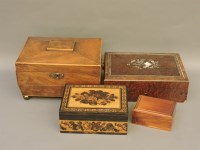 Lot 300 - A Victorian inlaid jewellery box