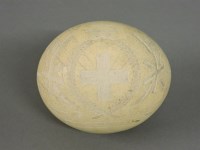 Lot 80 - A carved ostrich egg