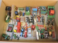 Lot 121 - Britains and other die cast toy farm carts