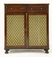 Lot 490 - A Regency mahogany side cabinet