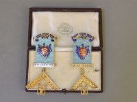 Lot 103 - A 15ct gold Masonic medal