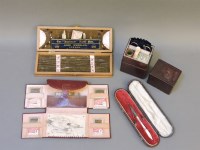 Lot 81 - Four cases of sewing accoutrements