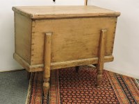 Lot 582 - A 19th century pine dough bin