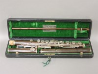 Lot 145 - A rosewood flute