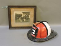 Lot 655 - An American fireman's helmet