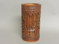 Lot 1229 - A bamboo brush pot