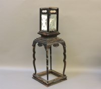 Lot 298 - A Japanese coromandel lantern clock case