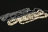 Lot 55 - A single rope of cultured freshwater pearls