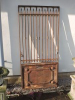 Lot 587 - A French cast iron gate