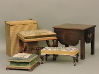 Lot 543 - A mahogany stool