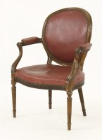 Lot 459 - An 18th century and later altered mahogany elbow chair