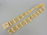 Lot 47A - A gold plated paste belt