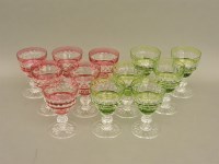 Lot 1514 - A set of twelve wine glasses