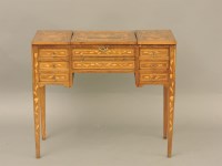 Lot 1781 - A marquetry ladies dressing table