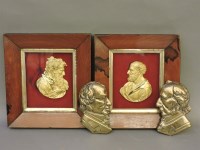 Lot 177 - Georgian rosewood framed gilt figures