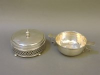 Lot 130 - A silver two handled bowl