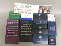 Lot 123 - A quantity of American silver proof commemorative dollars and proof sets