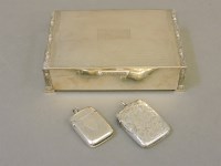 Lot 72 - A silver cigarette box