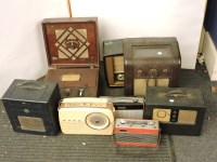 Lot 202 - Eight old radio sets