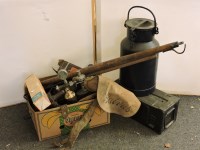 Lot 355 - Old blacksmith's tools