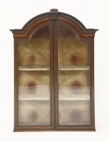 Lot 569 - A 19th century inlaid mahogany china display cabinet