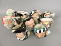 Lot 234 - Ten various Royal Doulton character jugs