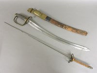 Lot 377A - A 19th century naval cutlass