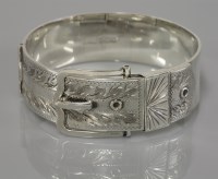 Lot 30 - A silver bangle