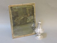 Lot 129 - An antique silver photo frame