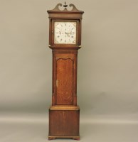 Lot 1787 - An early 19th century oak cased longcase clock