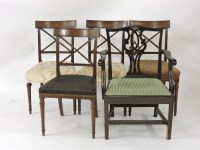 Lot 567 - Four George IV mahogany dining chairs