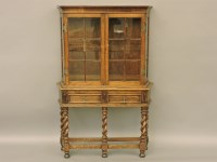 Lot 500 - A reproduction oak cabinet