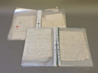 Lot 105 - A collection of 18th century and later letters