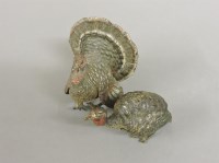 Lot 142 - Two Vienna cold painted bronze turkeys