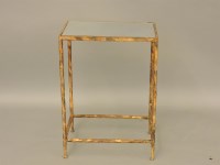 Lot 519 - A modern glass topped hall table