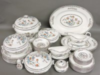 Lot 360 - A large quantity of Wedgwood Kutani Crane pattern dinner service