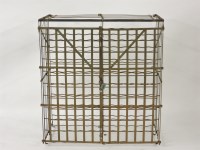 Lot 565 - A French iron wine rack