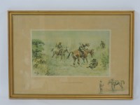 Lot 449 - Charles Johnson Payne 'Snaffles'
BOAR HUNTING 'GOR YER YOU OLD BADMASH!'
Signed in pencil in the margin lower left and with blindstamp