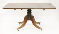 Lot 465 - A Regency mahogany and rosewood crossbanded centre table