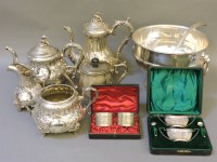 Lot 316 - A Victorian silver plated four piece teaset