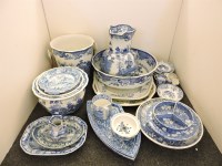 Lot 315 - A large quantity of 19th century blue and white transfer printed pottery