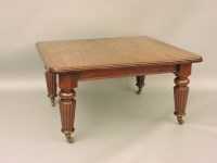 Lot 537 - A Victorian mahogany wind out extending dining table