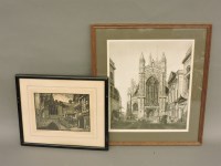 Lot 409 - Miles Sharp
BATH ABBEY
Signed in pencil in the margin