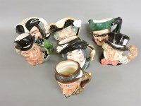 Lot 254 - Seven Royal Doulton character jugs