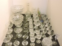 Lot 305 - A quantity of Stuart leaf pattern drinking glasses