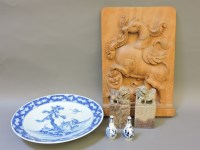 Lot 318 - A pair of Chinese soapstone dogs of Fo