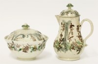 Lot 12 - A Whieldon-style creamware Sucrier and Cover